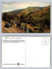 Tucannon River Washington Postcard Scenic Landscape Vintage Automobile View