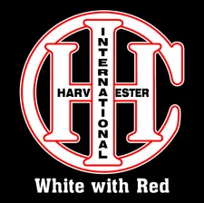 International Harvester IHC - Vintage 1920's Redrawn Round Emblem Sticker Decal