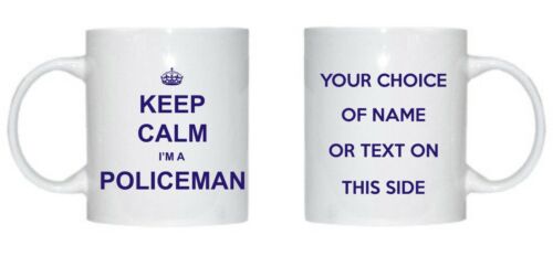 PERSONALISED KEEP CALM I'M A POLICEMAN MUG MUG FAST POSTAGE IDEAL GIFT - Picture 1 of 1