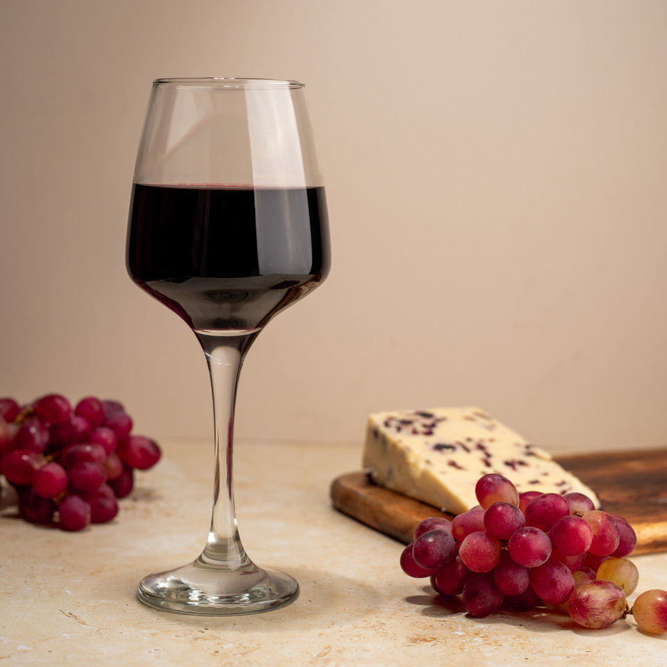 6 Red Wine Glasses Large 400ml Elegant White Wine Champagne Drinking