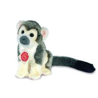 ÄFfchen Grau 17Cm Totenkopfaffe Teddy Hermann PlüSchtier Stofftier Kuscheltier