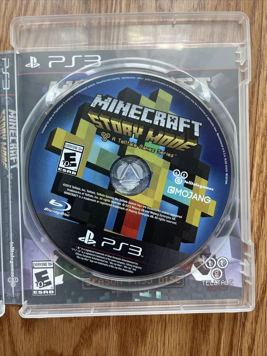  Minecraft: Story Mode - A Telltale Game Series - Season Disc  (PS3) : Video Games