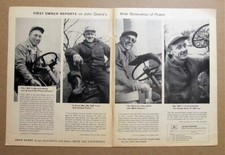 Orig 1961 John Deere Tractor Ad Photo Endorsed by Garry Kummer, Cannon Falls MN