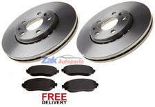 FOR VAUXHALL VIVARO 1.6 CDTi 2014-2019 FRONT 2 BRAKE DISCS AND PADS SET NEW