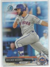 Wuilmer Becerra New York Mets 2017 Bowman Chrome Draft Refractor