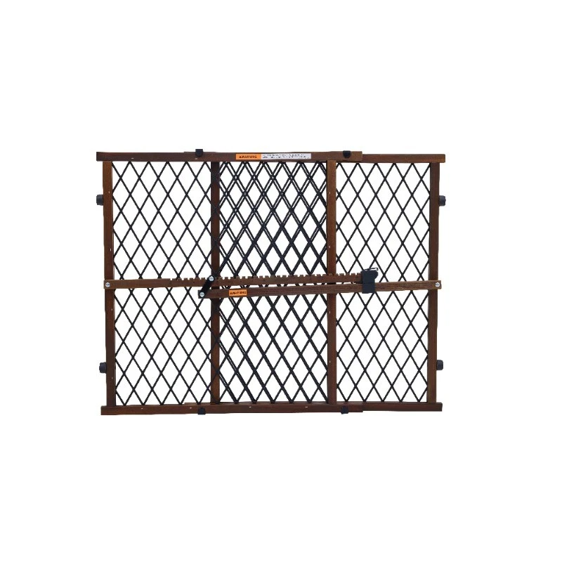 Parent's Choice Brown Farmhouse Safety Baby Wooden Gate for Aged 6 to 24 Months - Imagem 2 de 4