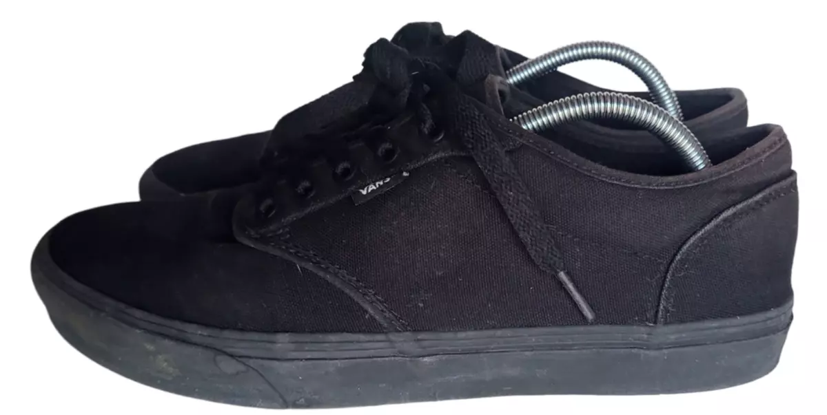 VANS Lo Pro All Black Canvas Lace Up Low Top Skateboard Shoes