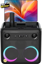 Smart Karaoke Machine for Adults  with Lyrics Display, 64GB Karaoke Tablet 2 W..