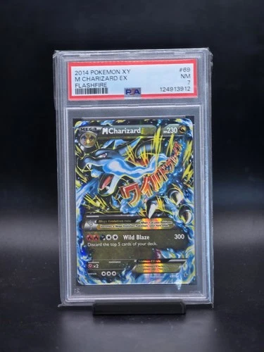 2014 POKEMON XY FLASHFIRE #69 M CHARIZARD EX PSA 7