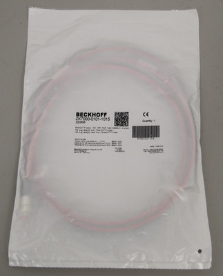 Brand New BECKHOFF ZK7000-0101-1015 EtherCAT P Cable 1.5M M8 Plug Male To Male