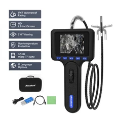 Industrial Endoscope Inspection Camera Two way 210° Articulating Borescope 2.8"
