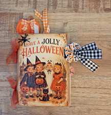 Halloween Small Junk Journals Vintage Inspired Children Theme 4.5 X 5.75