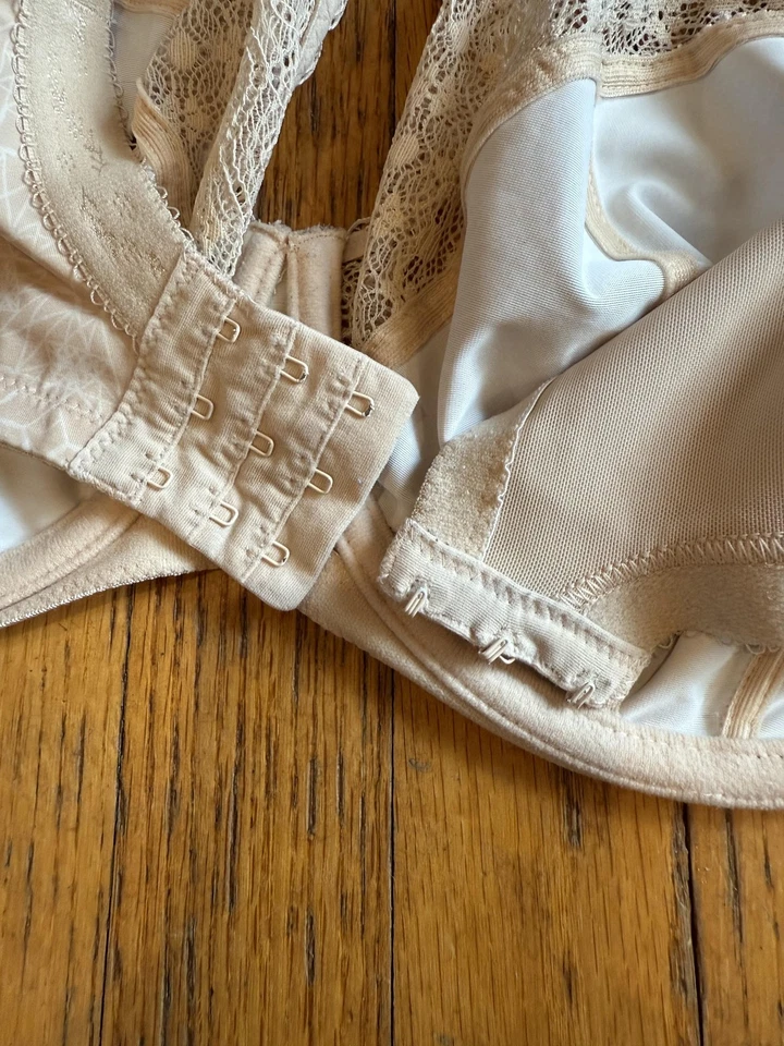 Elomi Bra Womens 38K Beige Cafe Latte Underwire Lace Plunge Side Support EL4340 - Image 4 of 4