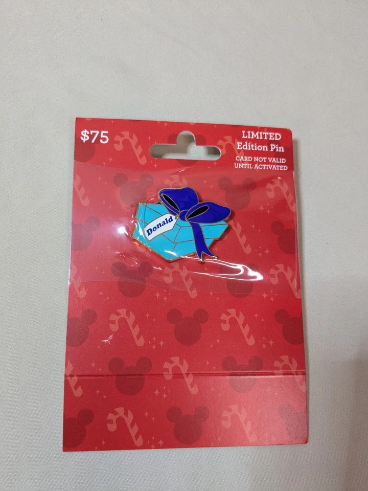 Lote de 4 prendedores de tarjetas de regalo de Navidad navideñas WDW Disney MICKEY MINNIE DONALD PLUTO Foto 3 de 4