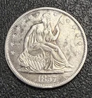 1857-O Seated Liberty Half Dollar - Rare With Great Detail