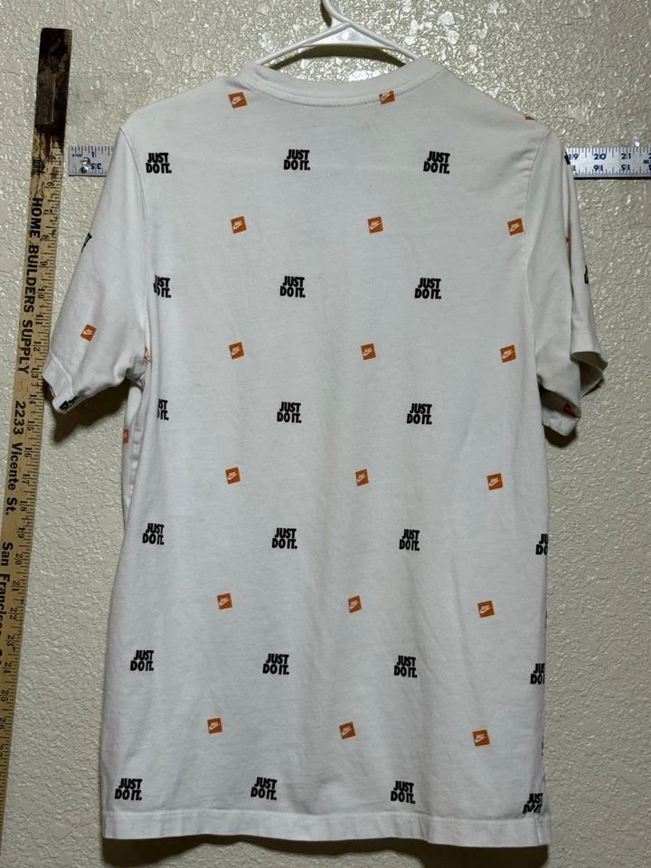 Retro Just Do It Nike Swoosh Camiseta Thrashed Deporte Comfey Informal Streetwear Foto 2 de 4