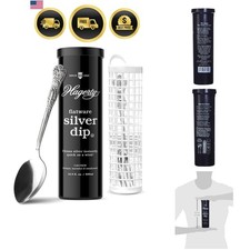 Silver Cleaner Dip Liquid for Flatware Tarnish Remover Silver Polish