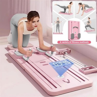 Pilates Board, Pilates Reformer Set, Faltbarer Pilates Reformer Fitnessgeräte
