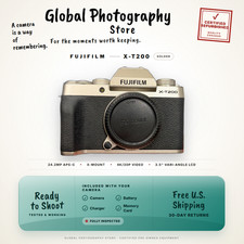 Fujifilm X T200 Flip Screen 24MP Mirrorless Body Travel Camera