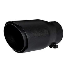 Exhaust tip - 3 Inch Inlet Bolt on Design- Stainless Steel Car Muffler Black