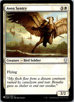 Aven Sentry The List Reprints NM Normal