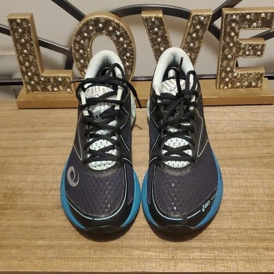 ASICS Womens Noosa FF Black Mint Athletic Running Shoe Sz 8, Workout, Athleisure