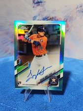 2021 Topps Chrome Taylor Jones Auto Rookie RC #RA-TJ Houston Astros On Card Auto. rookie card picture