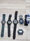 Lot of 6 Vintage Sports Watches 80s, 90s Quartz, Timex, Casio