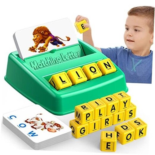 Toys for 3-8 Year Olds Boys Girls, Matching Letter Game Educational Games for