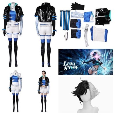 Luna snow Cosplay Costume Superhero Seol Hee Battle Luna Jacket Jumpsuit Outfit