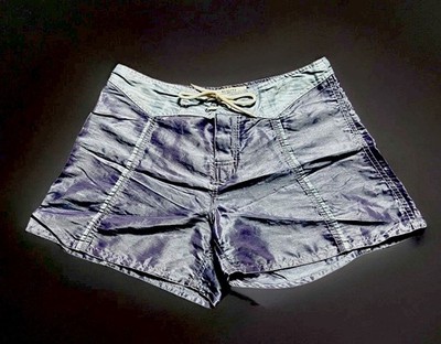 Steelwing Women s Shorts Sz M Athletic Swimming  Iridescent Blue Purple Tie