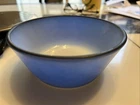 Vtg 1950s FIRE KING WARE ANCHOR HOCKING 4 3/4" BOWL Blue Milk Glass