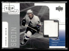 2001-02 Upper Deck Top Shelf Jerseys Henrik Sedin Vancouver Canucks #HS
