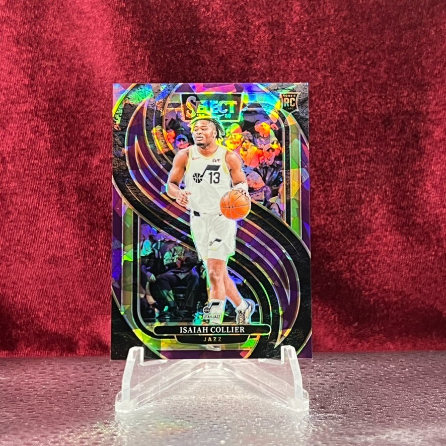 2024-25 Panini Select - Premier Level Isaiah Collier #178 Purple Prizm /99 (RC)