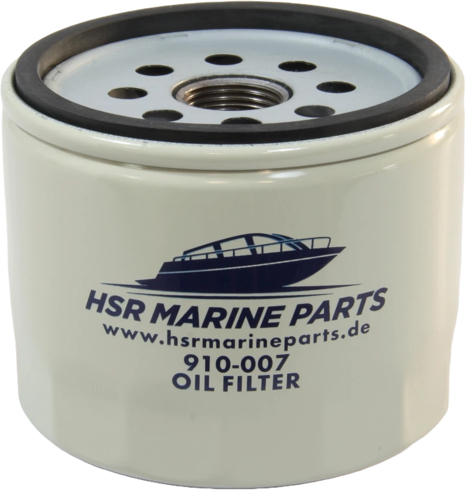 HSR MARINE PARTS Ölfilter Oil filter für Mercruiser GM Motor V4 V6 V8 3.0L 4.3L 5.7L 35-866340K01