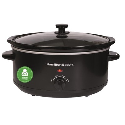 Hamilton Beach 6,5L Family Favourite Schongarer, 240W 6,5 Liter, Schwarz 