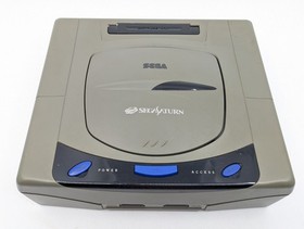 SEGA Saturn HST-3210 Gray Console Complete Set Tested Japan NTSC-J