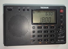 TECSUN PL-380 PLL AM/FM Shortwave Radio Receiver For Parts or Repair 