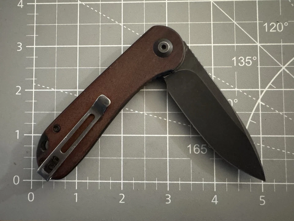 CIVIVI® C907W 'Elementum' 黑色乌木柄拖鞋刀 6.99 整体 — 第 2/4 张图片