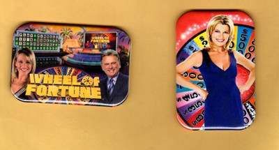 WHEEL OF FORTUNE   TV SHOW  2 REFRIGERATOR MAGNET  2'' X 3''  WITH ROUNDED CORNER
