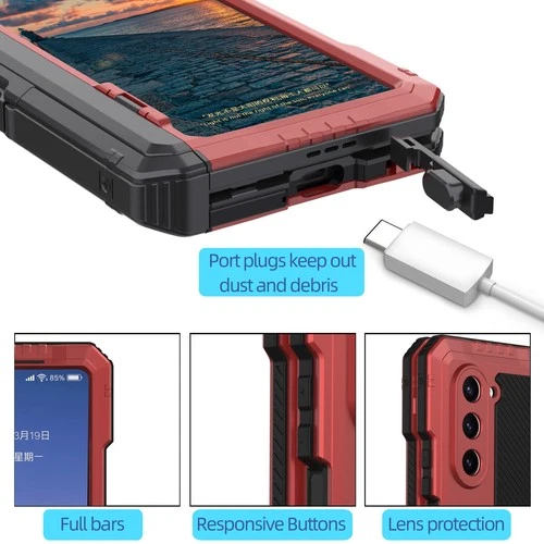For Samsung Galaxy Z Fold 7 6 5 4 Heavy Metal Duty Rugged Hinge Protective Case - Picture 36 of 40