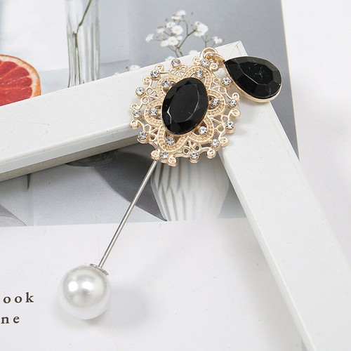 2pcs Women Hijab Pearl Pins Scarf Safety Clip Pins Muslim Headscarf Pins Brooch - Picture 6 of 40