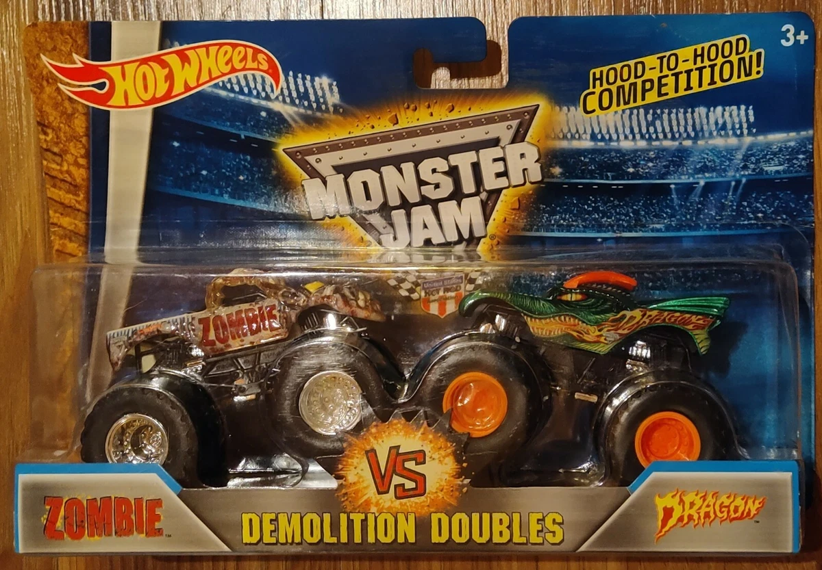 Hot Wheels Monster Trucks Demolition Doubles 1:64 Scale 2023 Mix 5 2-P – Hot Match Collectables