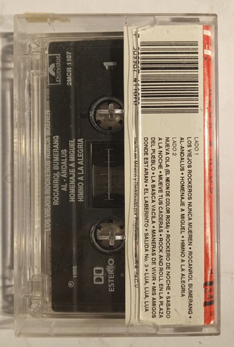 MIGUEL RIOS - ROCK & RIOS VOL.II - 1987 MEXICAN TAPE ALBUM, LATIN ROCK - Imagen 2 de 4