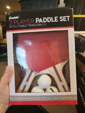 Franklin Ping Pong Table Tennis Paddles 2 Player Set Paddle 3 Balls