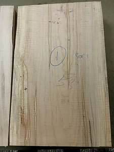 Fiddleback Ambrosia Maple Electric Bass Guitar One Piece Body Blank 535 555mm Ebay