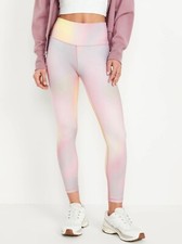 Old Navy Women's High Waisted Powersoft 7/8 Length Leggings Size XL .. NWT