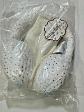 Angel Face - Cream EARMUFFS with Rhinestones  Cream GLOVES - Size 4-14 - NWT