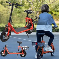 450W Electric Scooters Adult with Seat Off Road Electric Moped Urban Commuter UL