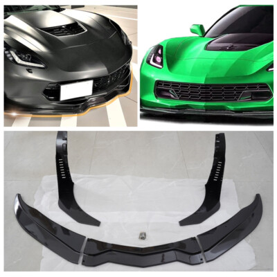 Carbon Fiber Look For 14-19 Corvette C7 Z06 Stage 3 Front Lip